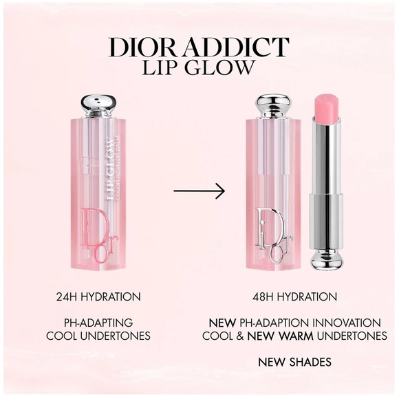 Dior Addict Lip Glow Hydrating Balm 001 Pink Full Size 3.2 g 0.11 fl oz NEW $42 - Picture 6 of 6